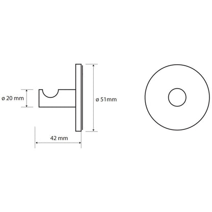 Bemeta Omega Cuier baie Ø5 cm