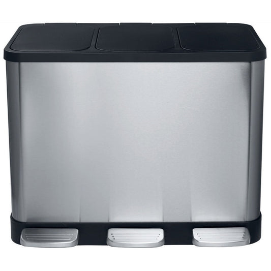 Bemeta Home Cos de gunoi cu 3 compartimente, 3x14 l, inox