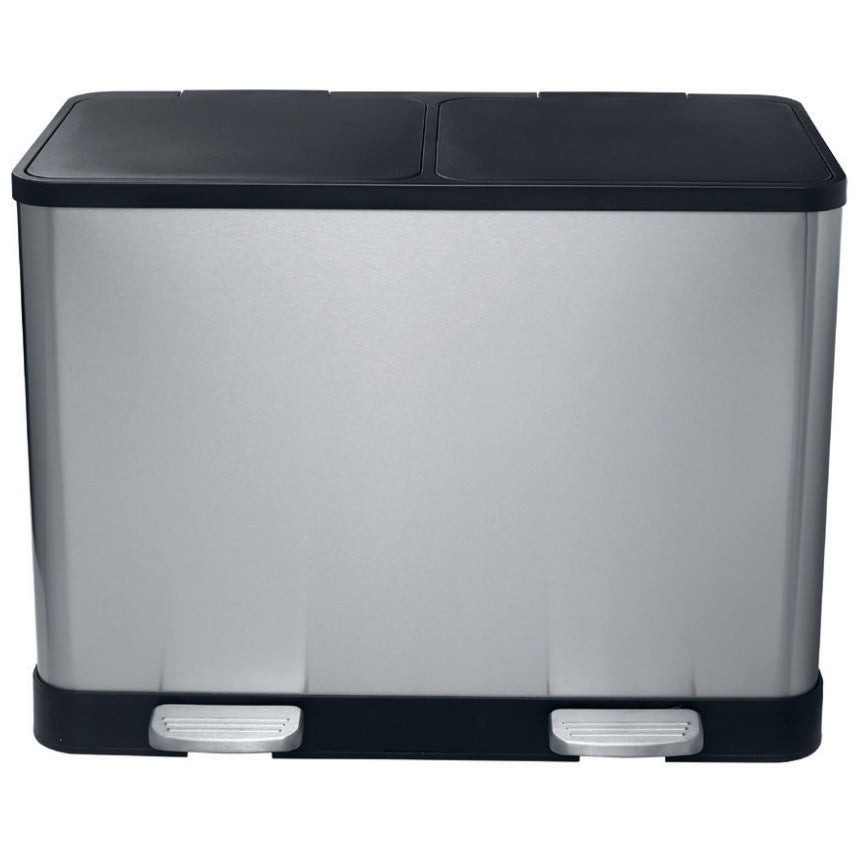 Bemeta Home Cos de gunoi cu 2 compartimente, 2x20 l, inox