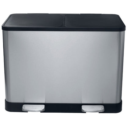Bemeta Home Cos de gunoi cu 2 compartimente, 2x20 l, inox