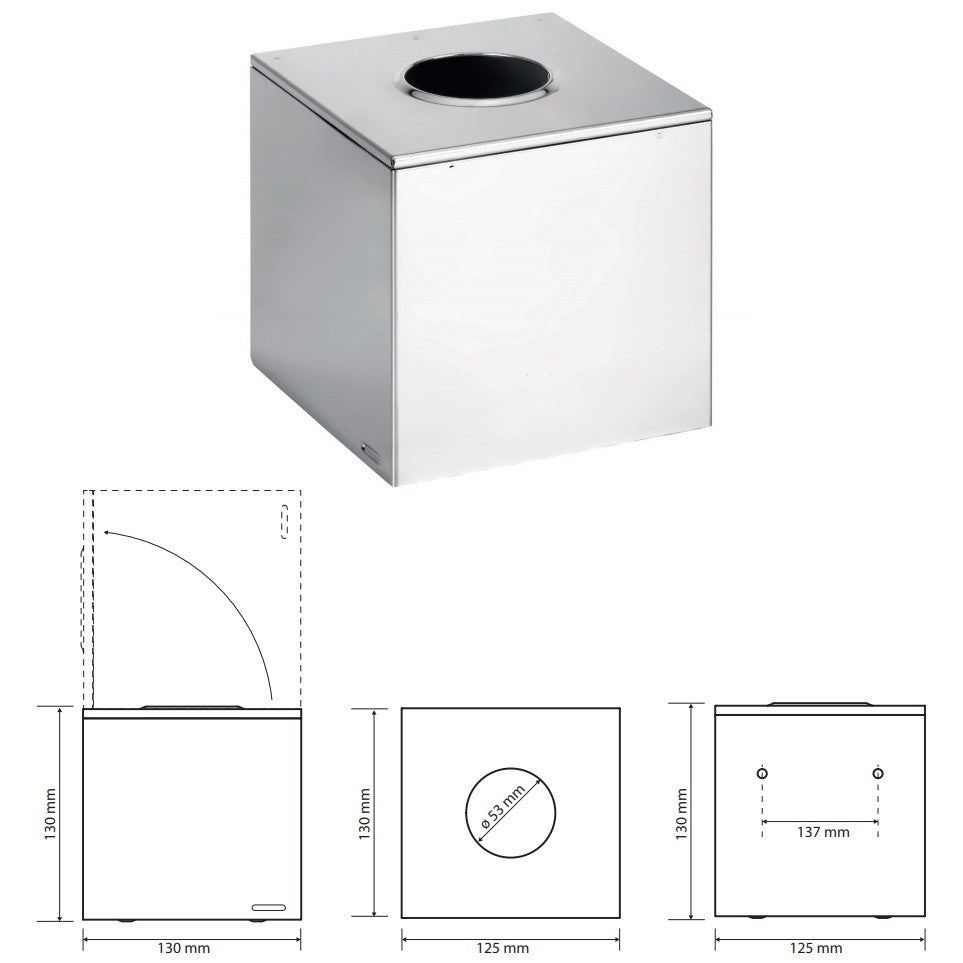 Bemeta Hotel Dispenser servetele, inox