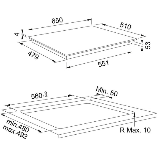 Franke Mythos FMY 658 I FP BK Plita cu inductie 65x51 cm, negru