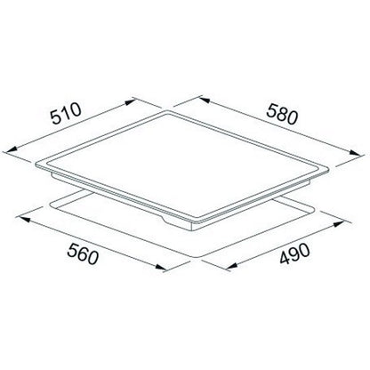 Franke FRSM 604 C T BK Plita vitroceramica 58x51 cm, negru