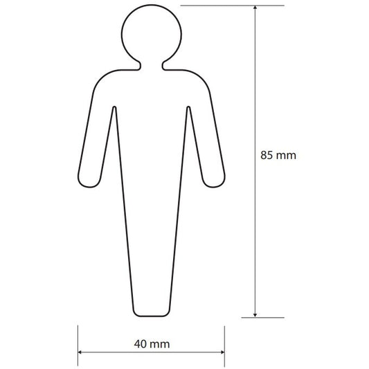 Bemeta Home Indicator toaleta pentru barbati, inox lucios