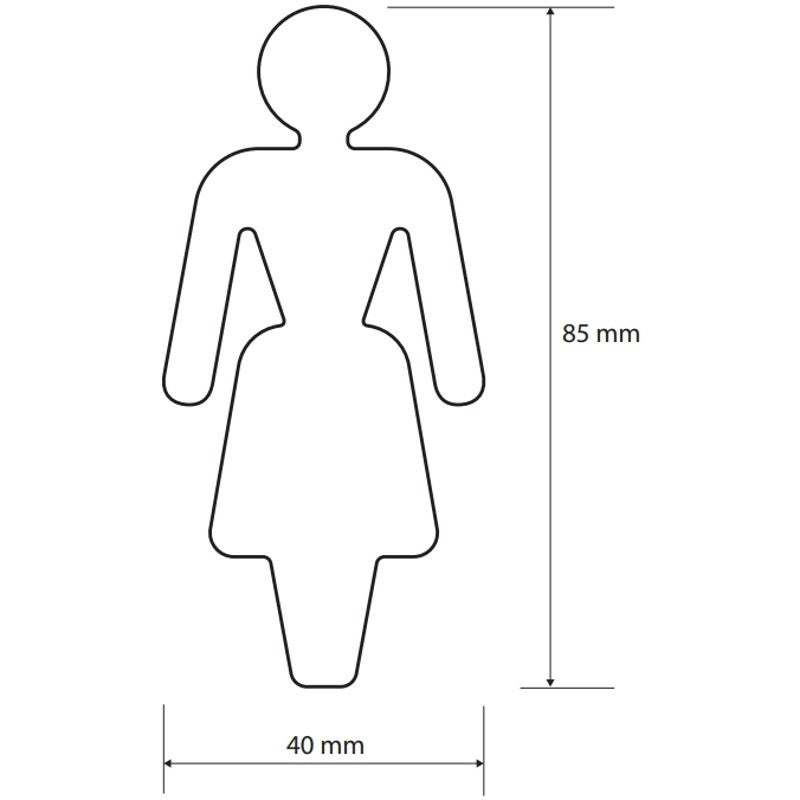 Bemeta Home Indicator toaleta pentru femei, inox mat