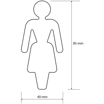 Bemeta Home Indicator toaleta pentru femei, inox mat