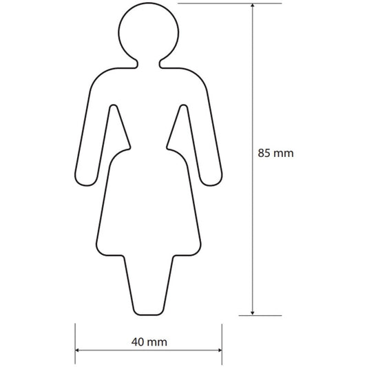 Bemeta Home Indicator toaleta pentru femei, inox mat