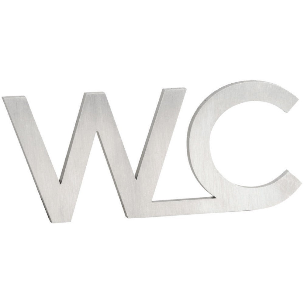 Bemeta Home Indicator cu initiale WC, inox mat