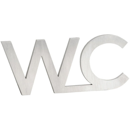 Bemeta Home Indicator cu initiale WC, inox mat