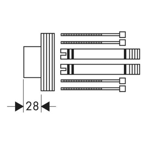 Hansgrohe Axor Starck Set extensie 28 mm