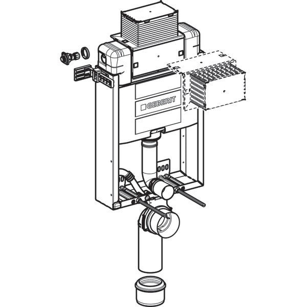 Geberit Kombifix Omega Rezervor pentru vas WC suspendat