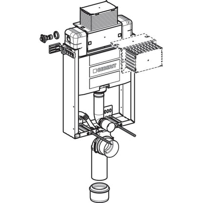 Geberit Kombifix Omega Rezervor pentru vas WC suspendat