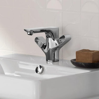 Baterie lavoar Hansgrohe Axor Urquiola 120, dubla comanda, cu ventil pop-up