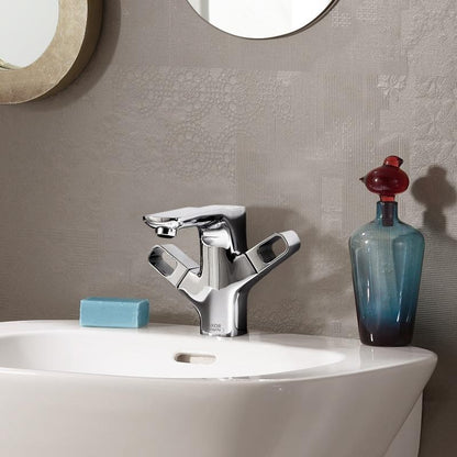 Baterie lavoar Hansgrohe Axor Urquiola 120, dubla comanda, cu ventil pop-up