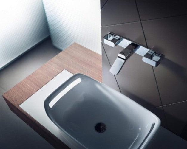 Baterie lavoar incastrata Hansgrohe Axor Urquiola, dubla comanda, pipa 17 cm