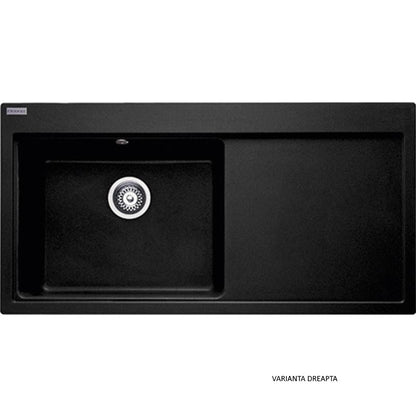 Franke Mythos MTG 611 Chiuveta bucatarie granit 100x52 cm, negru (nero)