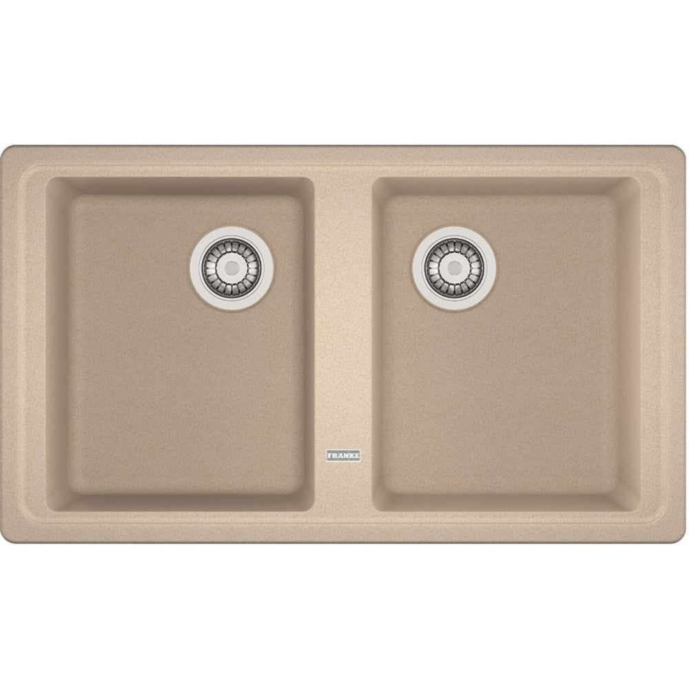 Franke Basis BFG 620 Set chiuveta bucatarie granit 86x50 cm cu baterie monocomanda Novara Plus, bej (avena)