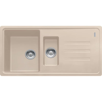 Franke Malta BSG 651 Set chiuveta bucatarie granit 97x50 cm cu baterie monocomanda Novara Plus, bej (avena)