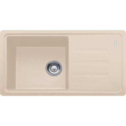 Franke Malta BSG 611-78 S Set chiuveta bucatarie granit 78x44 cm si baterie monocomanda, bej (avena)