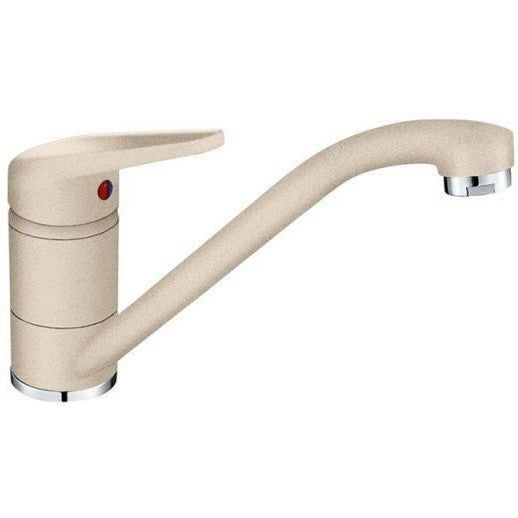 Franke Rotondo ROG 610 Set chiuveta bucatarie granit Ø51 cm cu baterie monocomanda Novara Plus, bej (avena)