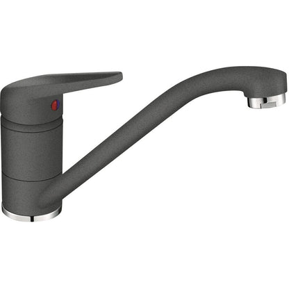 Franke Single 1 Chiuveta bucatarie tectonite Ø50 cm cu baterie monocomanda Novara Plus, negru