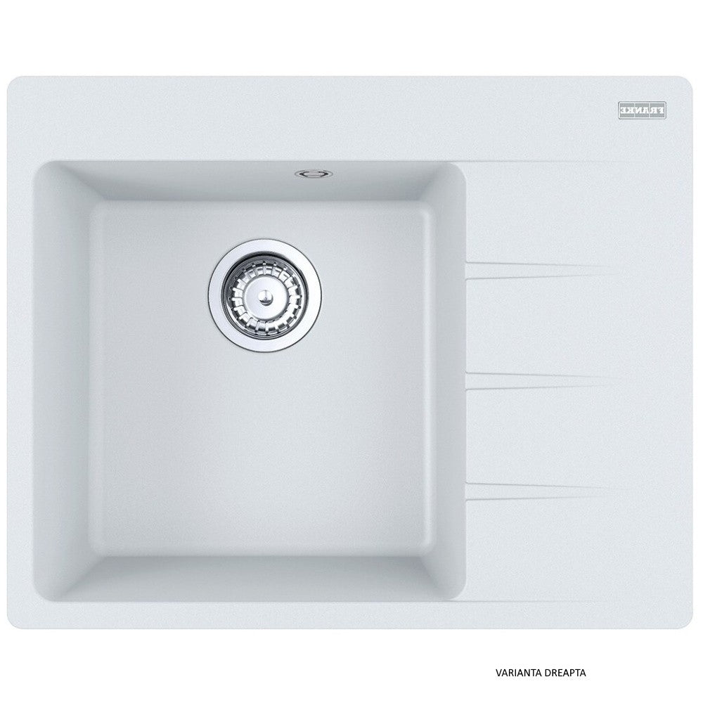 Franke Centro CNG 611/211-62 Chiuveta bucatarie granit 62x50 cm, alb (bianco)