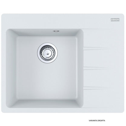 Franke Centro CNG 611/211-62 Chiuveta bucatarie granit 62x50 cm, alb (bianco)