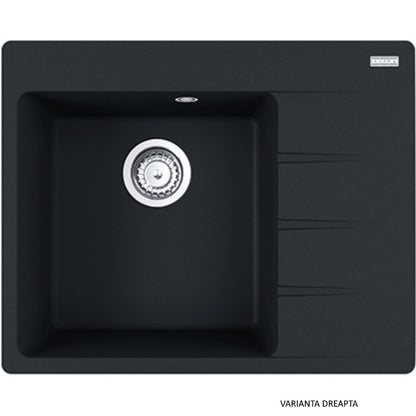Franke Centro CNG 611/211-62 Chiuveta bucatarie granit 62x50 cm, negru (nero)