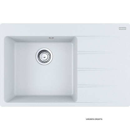 Franke Centro CNG 611/211-78 Chiuveta bucatarie granit 78x50 cm, alb (bianco)