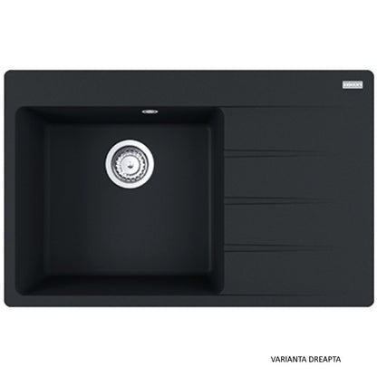 Franke Centro CNG 611/211-78 Chiuveta bucatarie granit 78x50 cm, negru mat