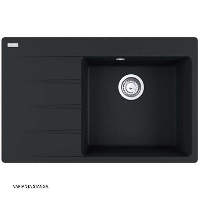 Franke Centro CNG 611/211-78 Chiuveta bucatarie granit 78x50 cm, negru mat