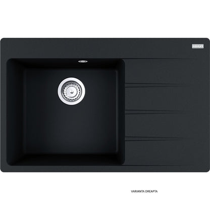 Franke Centro CNG 611/211-78 Chiuveta bucatarie granit 78x50 cm, negru (nero)