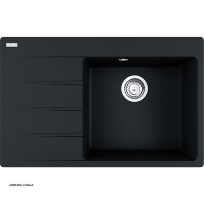 Franke Centro CNG 611/211-78 Chiuveta bucatarie granit 78x50 cm, negru (nero)