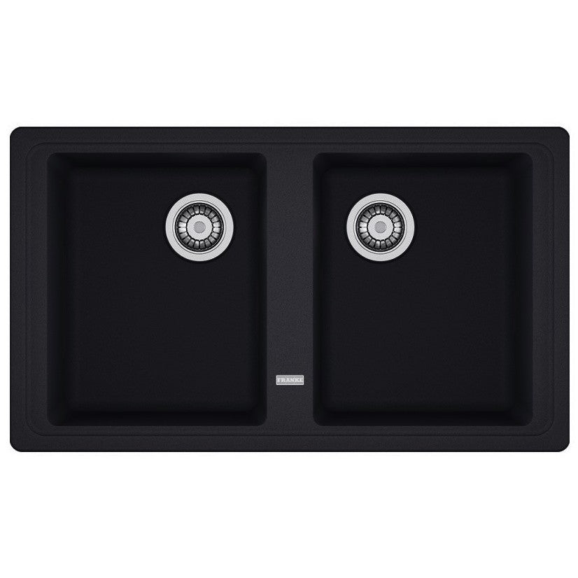 Franke Basis BFG 620 Set chiuveta bucatarie granit 86x50 cm cu baterie monocomanda Novara Plus, negru