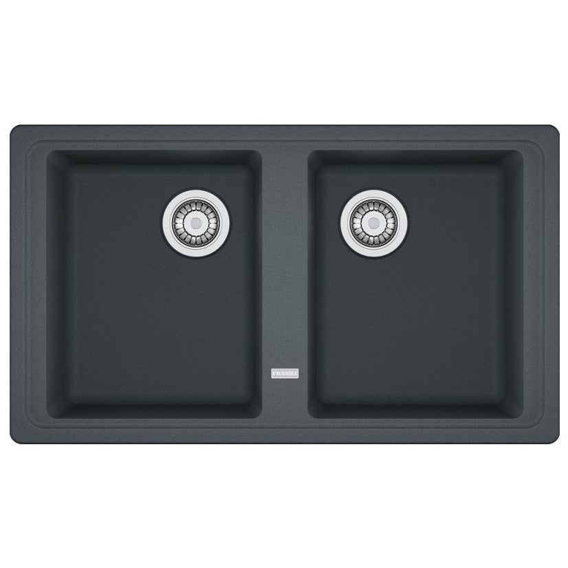 Franke Basis BFG 620 Set chiuveta bucatarie granit 86x50 cm cu baterie monocomanda Pola, negru