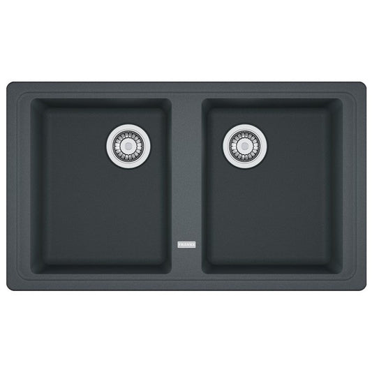 Franke Basis BFG 620 Set chiuveta bucatarie granit 86x50 cm cu baterie monocomanda Pola, negru
