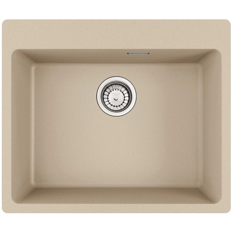 Franke Maris MRG 610-54 Set chiuveta bucatarie granit 50x59 cm cu baterie monocomanda Novara Plus, bej (avena)