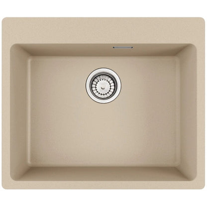 Franke Maris MRG 610-54 Set chiuveta bucatarie granit 50x59 cm cu baterie monocomanda Pola, bej (avena)