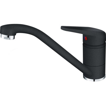 Franke Malta BSG 611-78 Set chiuveta bucatarie granit 78x50 cm cu baterie monocomanda Novara Plus, negru