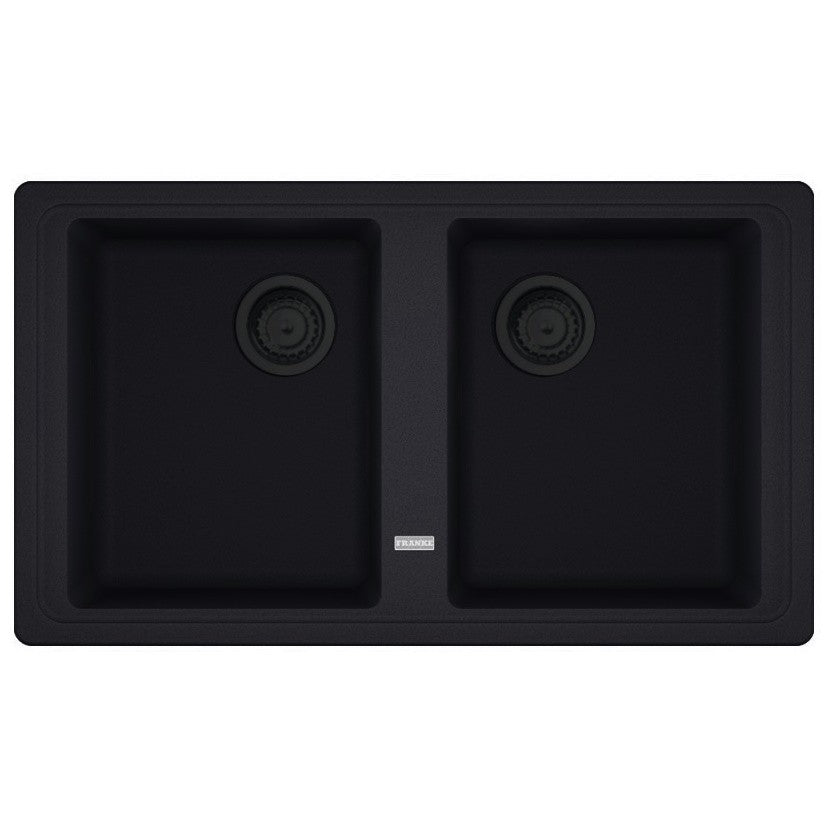 Franke Basis BFG 620 VN Set chiuveta bucatarie granit 86x50 cm cu baterie monocomanda Novara Plus, negru