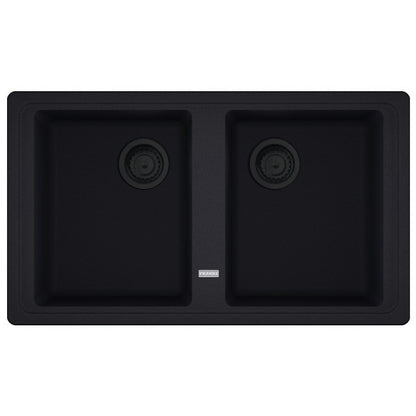 Franke Basis BFG 620 VN Set chiuveta bucatarie granit 86x50 cm cu baterie monocomanda Novara Plus, negru