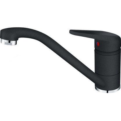 Franke Basis BFG 620 VN Set chiuveta bucatarie granit 86x50 cm cu baterie monocomanda Novara Plus, negru