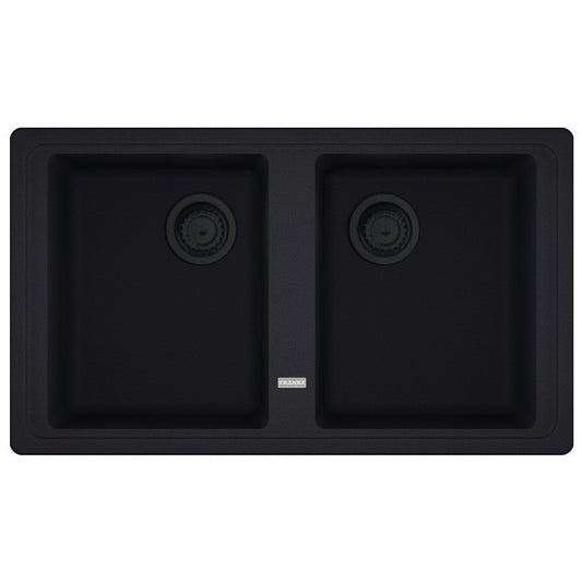 Franke Basis BFG 620 VN Set chiuveta bucatarie granit 86x50 cm cu baterie monocomanda Pola, negru