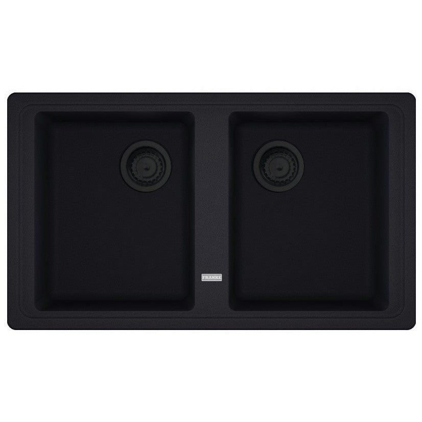 Franke Basis BFG 620 VN Set chiuveta bucatarie granit 86x50 cm cu baterie monocomanda Pola, negru