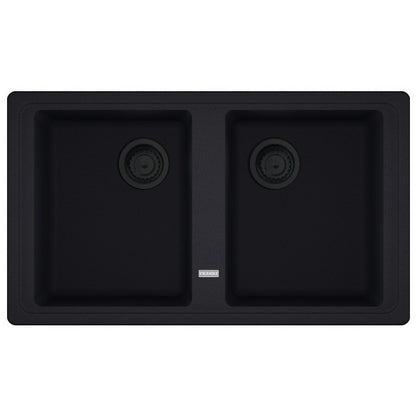 Franke Basis BFG 620 VN Set chiuveta bucatarie granit 86x50 cm cu baterie monocomanda Pola, negru