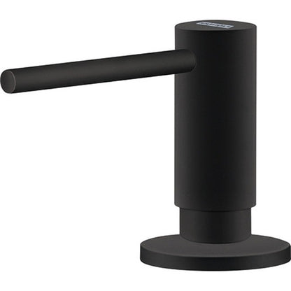 Franke Rotondo ROG 610 VN Set chiuveta bucatarie granit Ø51 cm cu baterie monocomanda Pola si dispenser sapun lichid, negru