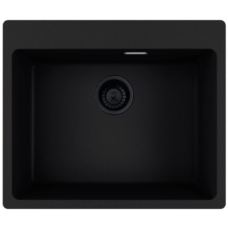 Franke Maris MRG 610-54 VN Set chiuveta bucatarie granit 50x59 cm cu baterie monocomanda Pola, negru