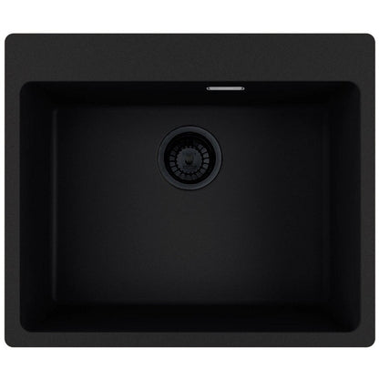 Franke Maris MRG 610-54 VN Set chiuveta bucatarie granit 50x59 cm cu baterie monocomanda Pola, negru