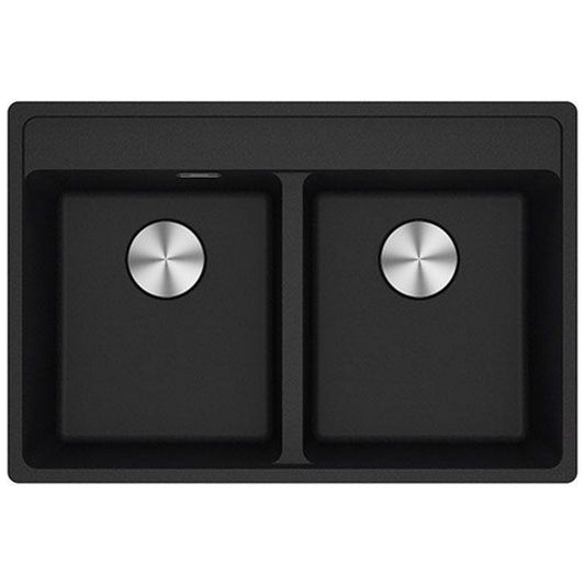 Franke Maris MRG 620-35-35 TL Chiuveta bucatarie granit 76x51 cm, negru