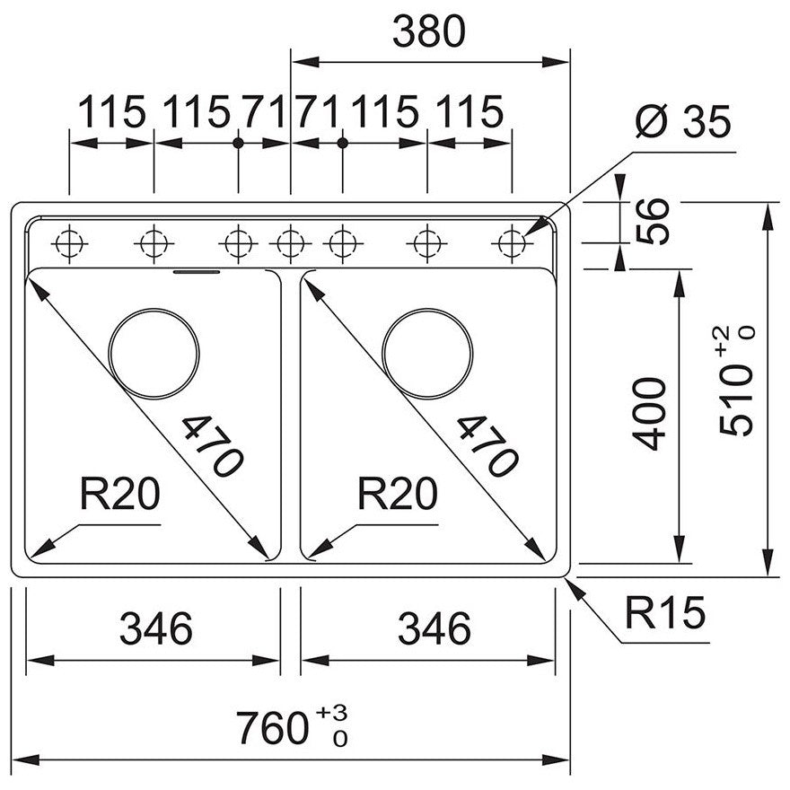 Franke Maris MRG 620-35-35 TL Chiuveta bucatarie granit 76x51 cm, alb